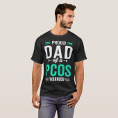 Papa van een PCOS Warrior Survivor Awareness Sup T-shirt (Voorkant volledig)