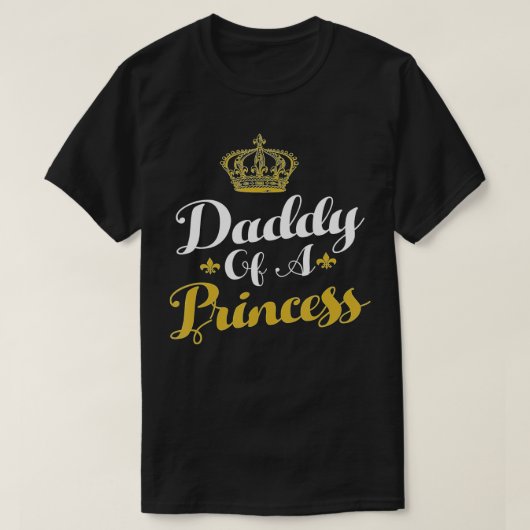 Papa van een prinses Shirt grappige vaders dag voo (Design voorkant)