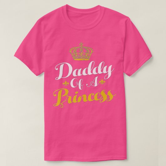 Papa van een prinsesprinsesdag voor papa t-shirt (Design voorkant)