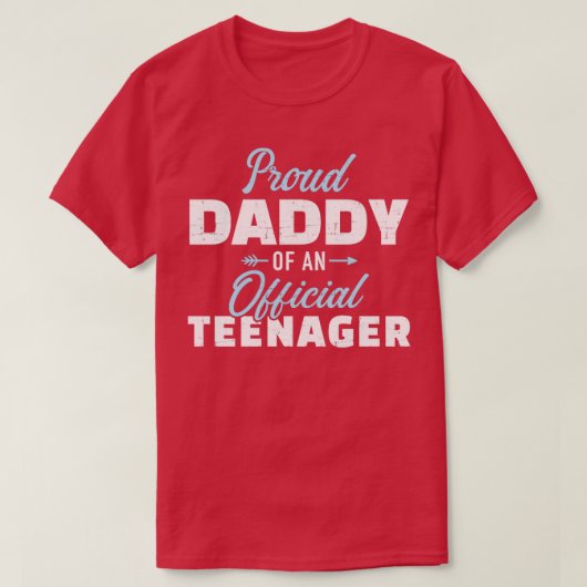Papa van een tiener 13e verjaardag t-shirt (Design voorkant)