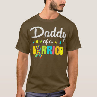 Papa van een vrouw familie vader Wereld Autisme Aw T-shirt