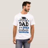 Papa van een zwarte blauwe pet uit 2023 afstuderen t-shirt (Voorkant volledig)