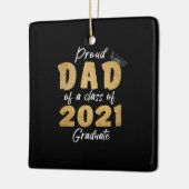 Papa van groep 2021 Afstuderen Keramisch Ornament (Links)