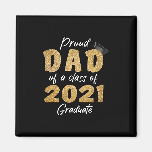 Papa van groep 2021 Afstuderen Magneet (Voorkant)