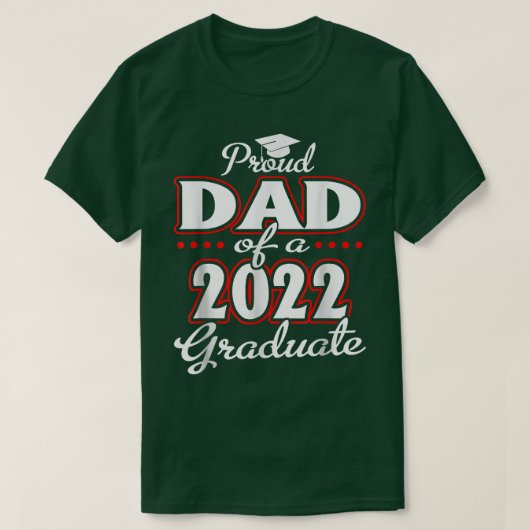 Papa van groep 2022 Afstuderen 22 Senior T-shirt (Design voorkant)