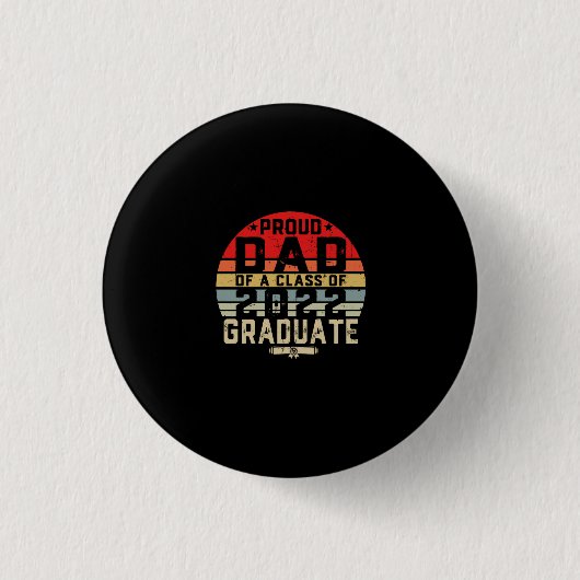 Papa van groep 2022 Afstuderen Ronde Button 3,2 Cm (Voorkant)