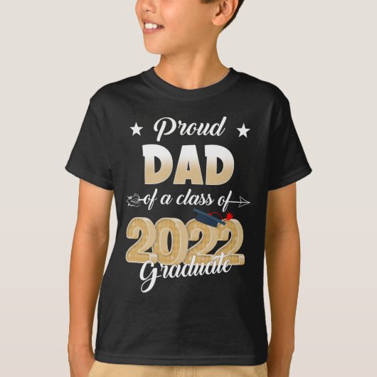 Papa van groep 2022 Afstuderen T-shirt (Voorkant)