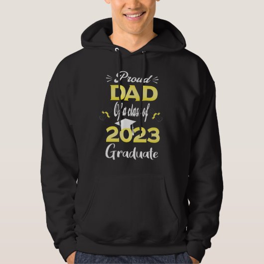 Papa van groep 2023 Afstuderen senior 23 Hoodie (Voorkant)