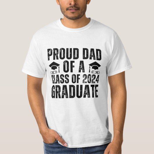Papa van groep 2024 Afstuderen T-shirt (Voorkant)