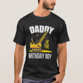 Papa van het 'Birthday Construction Theme Boy' T-shirt (Voorkant)