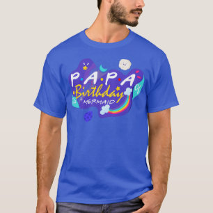 Papa van het Birthday Mermaid Shirt Mermaid Daught