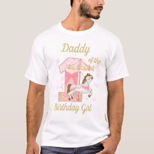 Papa van het eerste meisje van de dag. t-shirt