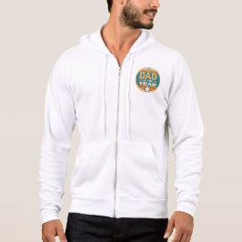 Papa van het Jaar Retro Badge - Vaderdag Gift Hoodie
