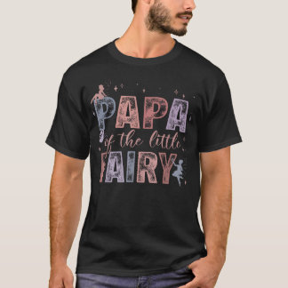 Papa van het kleine feeën meisje voor haar 1e verj t-shirt