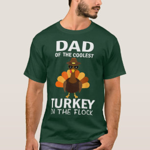 Papa van het koudste Turkije in de kudde Thanksgiv T-shirt