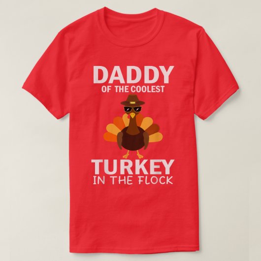 Papa van het koudste Turkije in de kusten Thanksgi T-shirt (Design voorkant)
