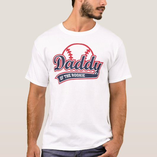 Papa van het rookie ouderfeest t-shirt (Voorkant)