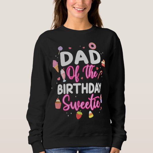 Papa van het Snoep Lollipop Bday Trui (Voorkant)