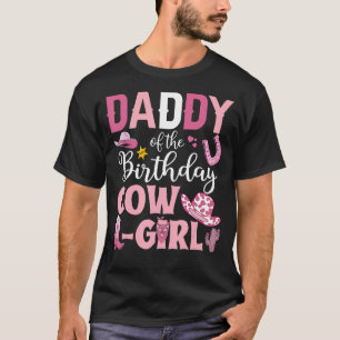 Papa van het verjaardags Cowgirl Rodeo Feest Verja T-shirt