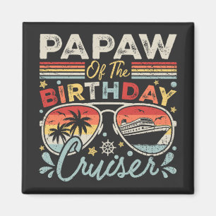 Papa van het verjaardagscruiser vakantieplein magneet