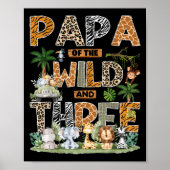Papa van het wild &amp; Drie Zoo 3e verjaardag Saf Poster (Voorkant)