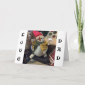 PAPA=VAN JE FAVORIETE KINDER KERST FEESTDAGEN KAART (Voorkant)