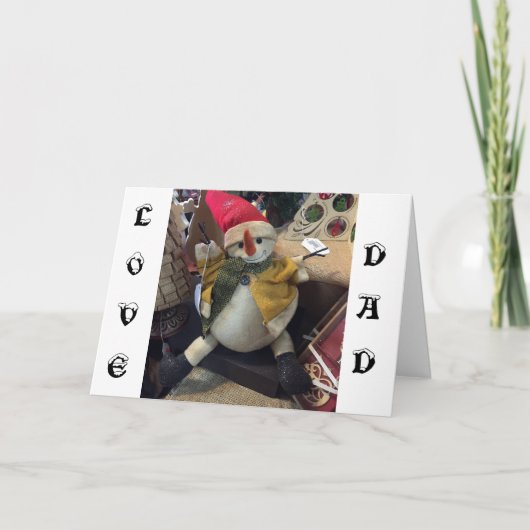 PAPA=VAN JE FAVORIETE KINDER KERST FEESTDAGEN KAART (Voorkant)