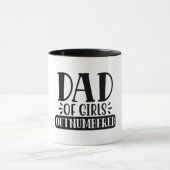 Papa van meisjes niet genummerd mok (Midden)