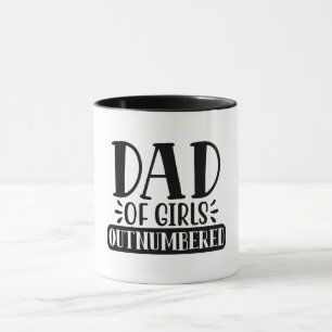 Papa van meisjes niet genummerd mok