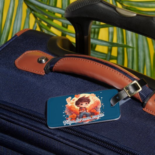 Papa van mijn hart bagagelabel (Voorkant Insitu 3)