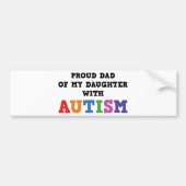 Papa van m'n dochter met autisme bumpersticker (Voorkant)