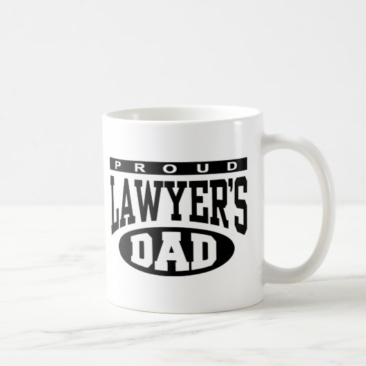 Papa van Proud Lawyer Koffiemok (Rechts)