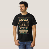 Papa van proud Probation Officer T-shirt (Voorkant volledig)