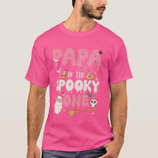 Papa van The Spooky One Girl 1st Birthday Hallowee T-shirt