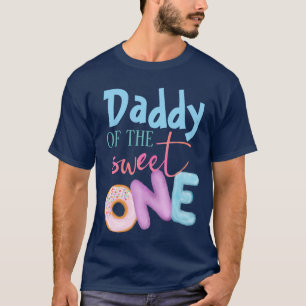 Papa van The Sweet One Brother 1 Birthday Donut T-shirt