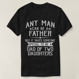 Papa van twee Vaderdag voor papa T-shirt