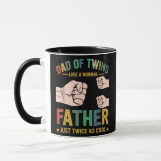 Papa van tweelingen als een normale vader, maar tw mok