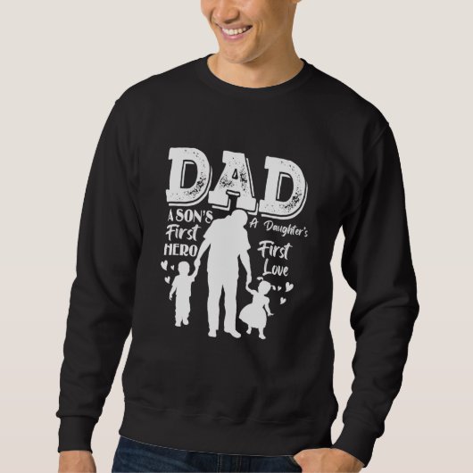 Papa van tweelingen beste vaders dag van de zoon trui (Voorkant)