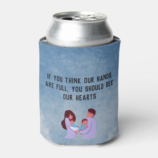 Papa van Tweelingen Blikjeskoeler (Blikje Voorkant)