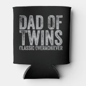 Papa van tweelingen Classic Overachiever Retro Vin Blikjeskoeler (Voorkant)