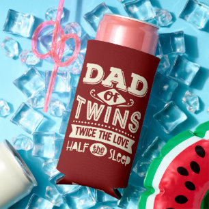 Papa van tweelingen Twee keer de liefde De helft v Seltzer Blikjeskoeler