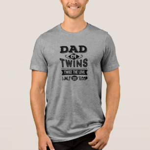 Papa van tweelingen Twee keer de liefde De helft v Tri-Blend Shirt