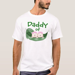 Papa van Twin Girls T-shirt