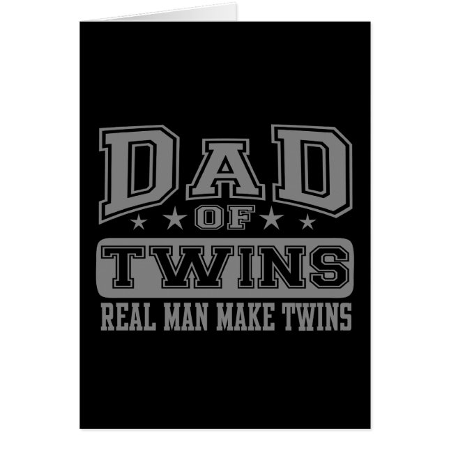 Papa van Twins Echte Man maakt tweelingen (Voorkant)