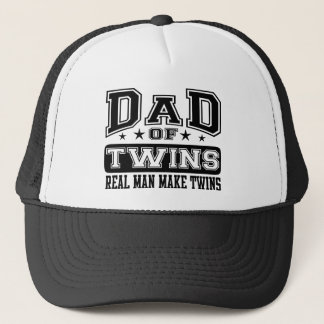 Papa van Twins Echte Man maakt tweelingen Trucker Pet