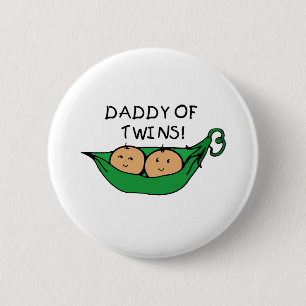 Papa van Twins Pod Ronde Button 5,7 Cm