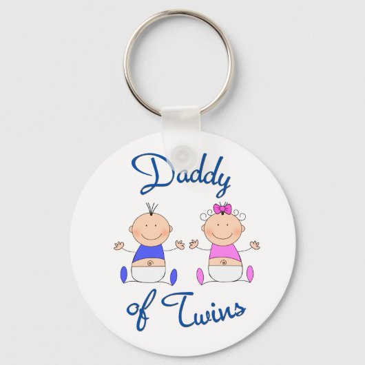 Papa van Twins Sleutelhanger (Voorkant)