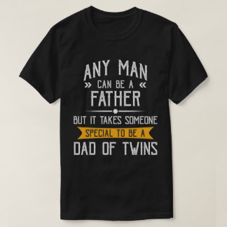 Papa van Twins Vaderdag Gift voor pa T-shirt