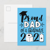 Papa van vader van een Afstuderen - 2021 Briefkaart (Voorkant / Achterkant)