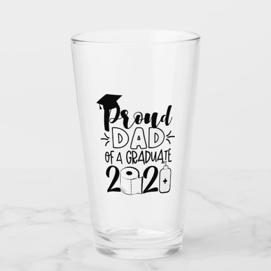 Papa van vader van een Afstuderen - 2021 Glas (Voorkant)